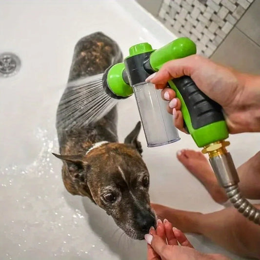 Pet Shower Nozzle Sprayer Hose dog shower Gun Adjustable Pet Wash Cleaning bath Water Foam Soap Sprayer dog clean tools
