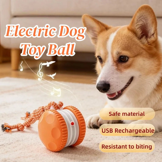 Smart Electric Interactive Pet Toy Ball Automatic Rolling Moving Ball USB Rechargeable Self-Moving Smart Ball Interactive Toys